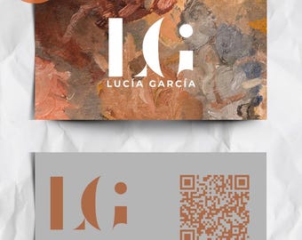 Tarjeta de presentación editable en Canva | Plantilla de Tarjeta de Presentación Minimalista