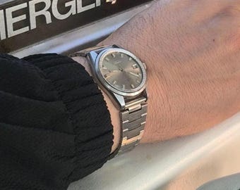 Zabytkowy zegarek Seiko 6602-7040 z naciągiem ręcznym – styczeń 1969 r. – 17 kamieni – rzadki wodoodporny dekiel – klasyczna srebrna tarcza – styl retro z połowy XX wieku