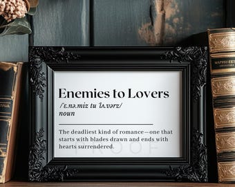 Fourth Wing ACOTAR Inspired Printable Wall Art | Digital Download | Bookish Definition Print Fantasy Bookshelf Decor Romantasy Booktok Gift