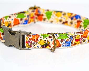 Camping Bear - Dog Collar, Woodland, Honey