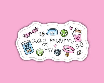 Dog Mom - Water-Resistant Sticker