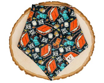 Punk S'mores - Pet Bandana, Tie On, Camping, Skulls