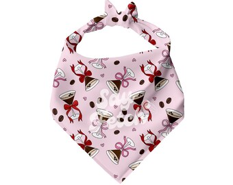 Espresso Martini Coquette - Pet Bandana, Tie On, Cocktail, Bows