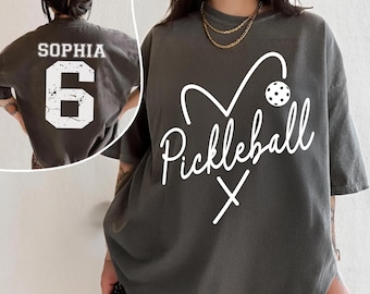 Custom Pickleball Shirt, Personalized Team Name and Number Shirt, Pickleball Group Shirt