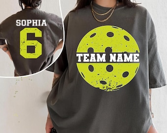 Personalized Pickleball Team Shirt, Pickleball Number Shirt, Matching Pickleball Outfit