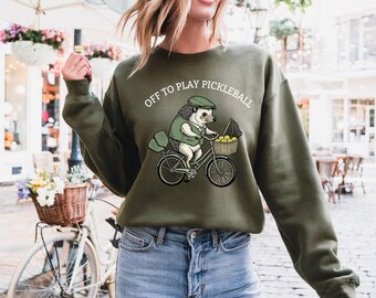 Sudadera "A jugar al pickleball", sudadera con capucha divertida de pickleball, regalo para amantes del pickleball