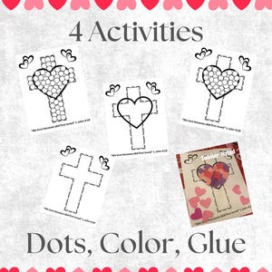Valentine’s Day Bible Craft Printable for Kids and Toddlers - Heart and ...