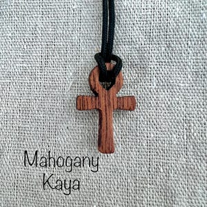 Ankh Wood Pendant - Key of Life Wooden Pendant