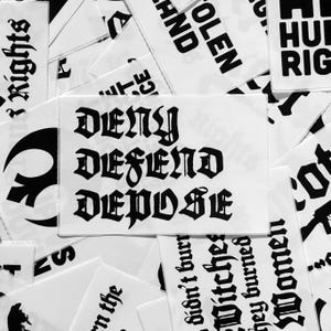 Deny Defend Depose - 4x6 Thermal Paper Sticker Stack