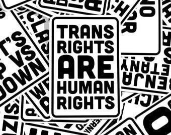 Trans Rights Are Human Rights - Vinyl Sticker
