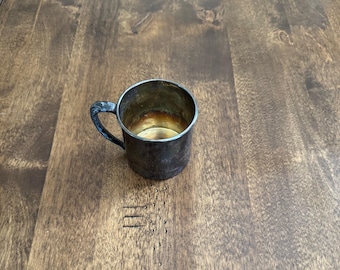 Vintage Oneida EPNS Silver Plated Cup: Rustic Farmhouse Decor