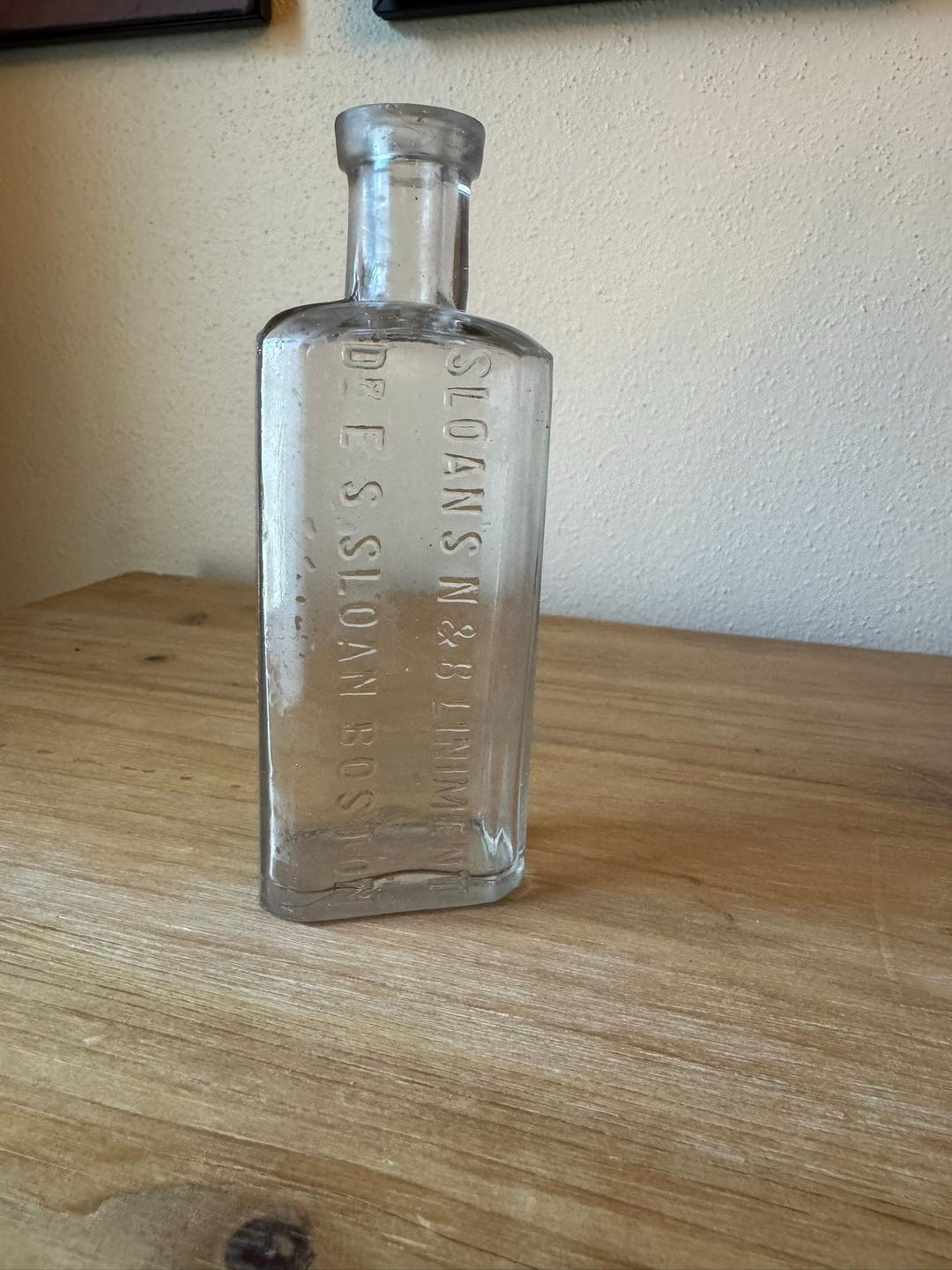 Vintage Sloan's Liniment Bottle: Embossed Glass Apothecary Decor - Etsy