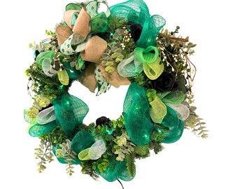 20" Emerald Twilight St. Patrick's Day Wreath