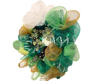 Celtic Radiance Wreath – 22” Handcrafted St. Patrick’s Day Wreath with Illuminated Accents