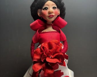 Soo Jin - Boneca de Arte em Argila Polimérica Esculpida à Mão - Colecionável Asiático