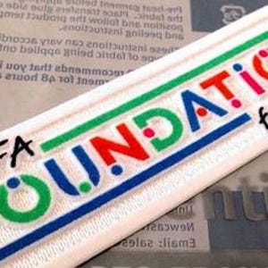 OFFICIAL UEFA Foundation for Children Sleeve Badge patch Iron-on