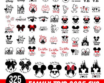 Family Trip 2025 SVG Bundle: Magical Vacation Designs