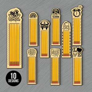 3D Pencil Holder SVG Bundle: Laser Cut Pencil Case Designs (Digital Download