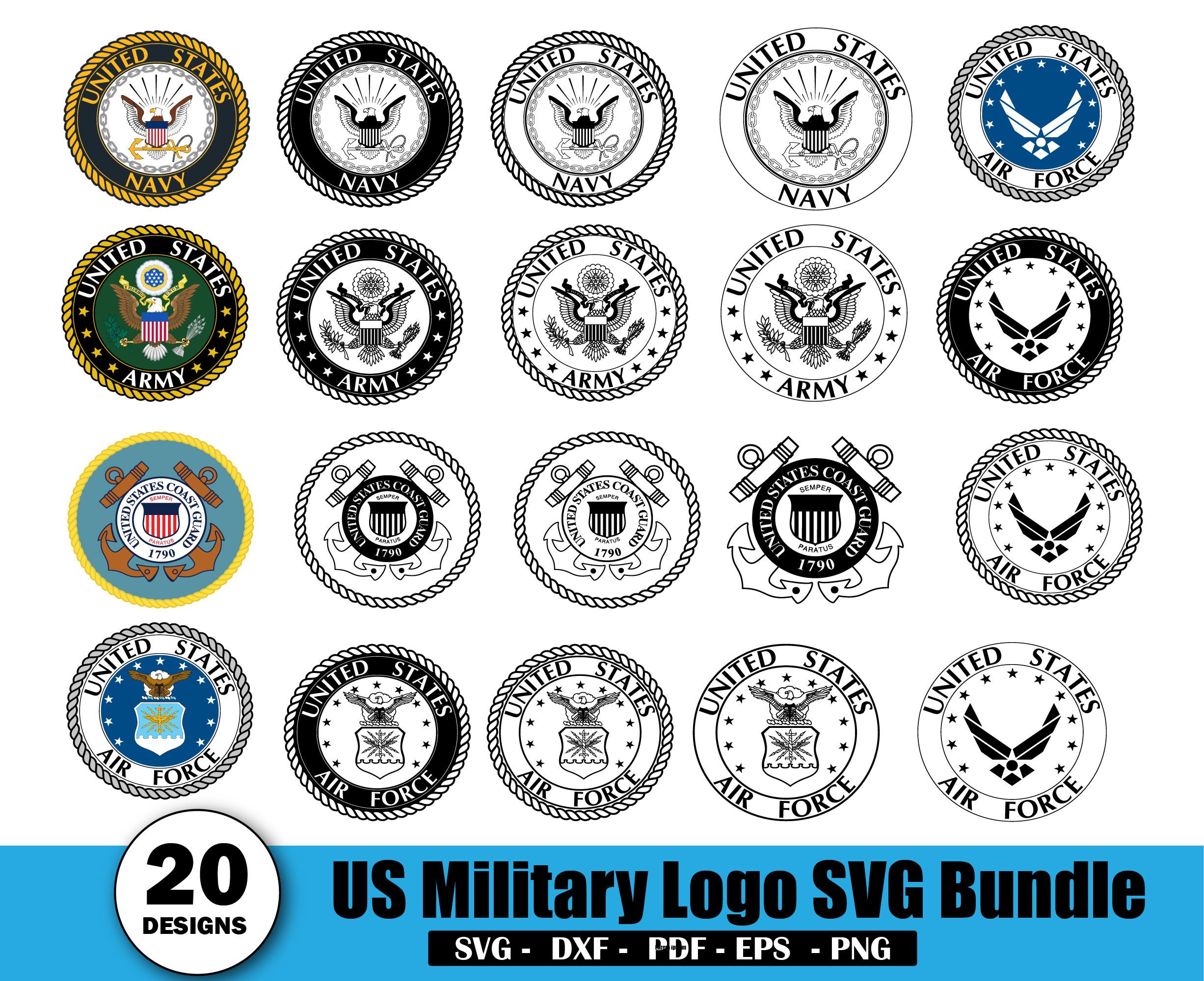 US Military Seal SVG Bundle: Army, Navy, Air Force (Digital Download)