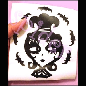 Lydia Deetz Inspired Vinyl Decal Sticker Stickers Spooky Cutie Creepy Cute  Bats Car Decal Beetlejuice