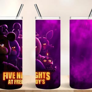 Five nights at Freddy&#39;s |PNG |High Quality|20 oz Skinny Tumbler | T-shirt Sublimation Wrap | Custom Name| 300 dpi | Digital/Instant Download