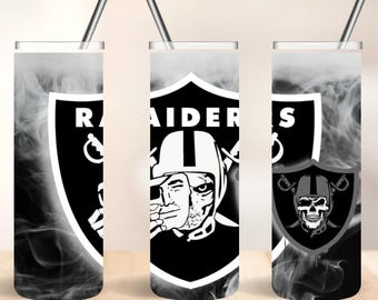 Raiders Tumbler PNG: Rauch Design, benutzerdefinierte Name Sublimation Verpackung (digitaler Download)