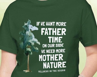 Healthy Hiking T-Shirt: Nature Lover Gift, 100% Cotton Hiking Tee, Inspirational Quote, Wellness Gift, Camping Shirt, Outdoor Adventure Gear