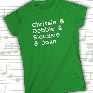 Dames punkrock-T-shirt: rock-'n-roll-T-shirt, dames uit de jaren 80, New Wave-concertshirt, Distressed Vintage Top, cadeau muziekliefhebber, rocker-T-shirt Irish Green