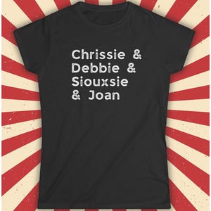 Dames punkrock-T-shirt: rock-'n-roll-T-shirt, dames uit de jaren 80, New Wave-concertshirt, Distressed Vintage Top, cadeau muziekliefhebber, rocker-T-shirt afbeelding 4
