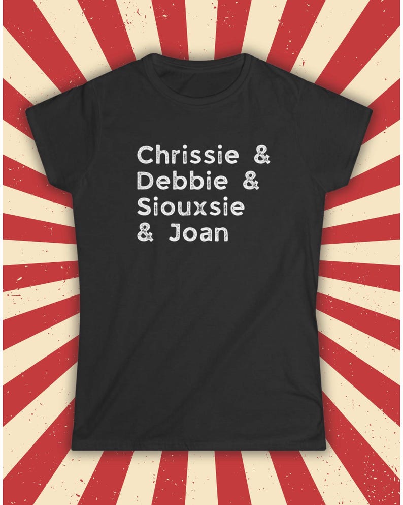 Dames punkrock-T-shirt: rock-'n-roll-T-shirt, dames uit de jaren 80, New Wave-concertshirt, Distressed Vintage Top, cadeau muziekliefhebber, rocker-T-shirt afbeelding 4