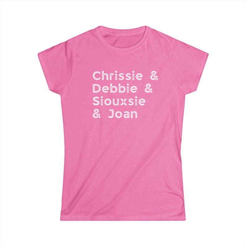 Dames punkrock-T-shirt: rock-'n-roll-T-shirt, dames uit de jaren 80, New Wave-concertshirt, Distressed Vintage Top, cadeau muziekliefhebber, rocker-T-shirt Azalea