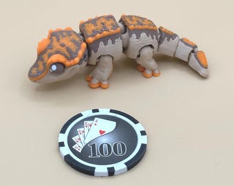 Crested Gecko, Mini – 3D Printed Articulated Lizard Figurine