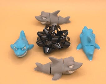 Shark, Mischievous - 3D Printed Articulated Figurine