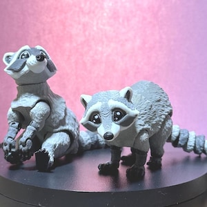 Waschbär - 3D Gedruckte Gliederfigur