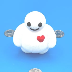 Baymax, Knitted Pattern – 3D Printed Figurine
