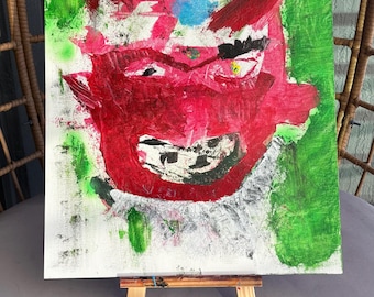 Elon Devilish Spirit: vivido dipinto astratto