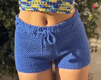 Crochet High Waisted Shorts Pattern, Beginner Friendly (PDF)