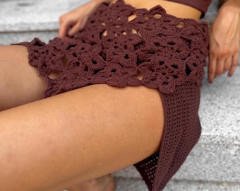Crochet Skirt Pattern, Mini Midi Maxi Beach Cover Up (PDF Pattern)