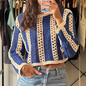 Easy Crochet Sweater Pattern, Beginner Crochet Pullover Sweater, Crochet Sweater Women Pattern, Jumper Pattern Oversized Sweater Pattern PDF