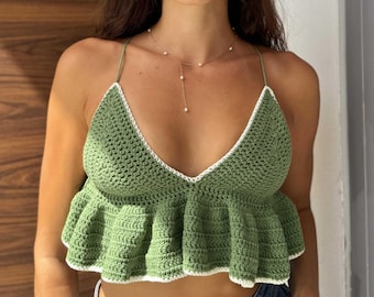 Crop Top Muster häkeln, Anfänger Sommer Anleitung (PDF)