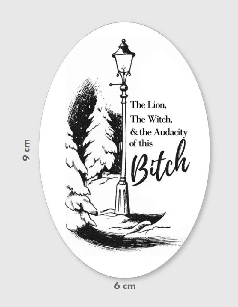 The Lion, the Witch, & the Audacity of This Bitch Sticker Funny