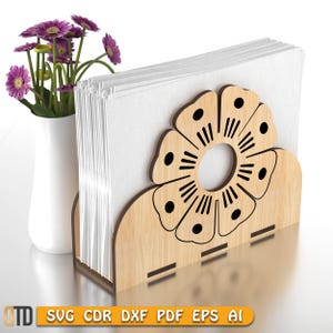 Laser Cut Serviettenhalter SVG-Datei, Serviettenhalter Digitale Vorlage, Home Decor Design, Laser Cut Datei