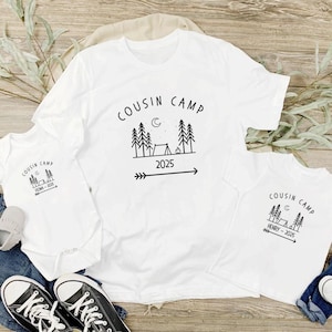 Cousin Camp T Shirts, Cousin Crew Shirt Personalized, Cousin Crew Camp Shirts, Cousin Camping Crew, Cousin Gift, Custom Cousin Crew Shirt
