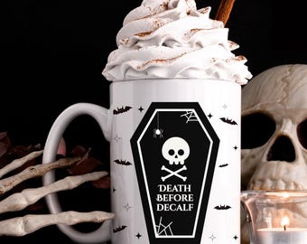 Funny Halloween Coffee Lover Mug, Skeleton Mug, Haunt Coffee Cup, Spooky Mama Mug, Skeleton Gifts