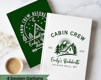 Camp Theme Bachelorette Party Guest Book, Cabin Bachelorette Book Keepsake, Bride Book Letters, Camp Bachelorette Journal