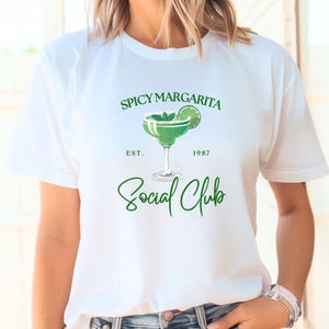 Spicy Margarita Shirt, Cinco de Mayo T, 5 de Mayo Outfit, Spicy Marg Tshirt, Fiesta Theme Shirt, Spicy Marg Social Club, Tequila T Shirt