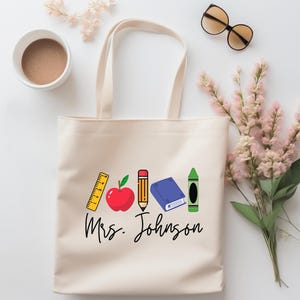Sac fourre-tout pour professeur personnalisé, sac de rangement personnalisé pour professeur, cadeau de rentrée scolaire pour un professeur, idée cadeau de fin d'année pour professeur, professeur doué
