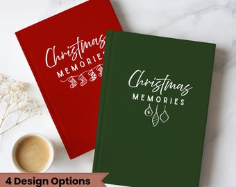 Christmas Memories Journal, Family Memory Book, Sentimental Family Christmas Gift, Holiday Journal, Christmas Keepsake