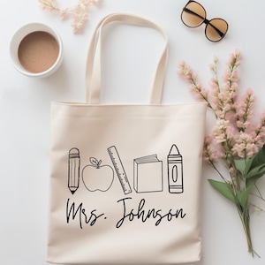 Sac fourre-tout personnalisé pour professeur, sac fourre-tout pour professeur personnalisé, cadeau de rentrée scolaire pour professeur, idée cadeau de fin d'année pour professeur, professeur surdoué