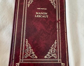 Manon Lescaut Hardcover - Abbé Prévost, Französische Literatur, vergoldeter Einband